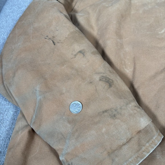 CE Schmidt Jacket Mens 2XLT‎ Brown Duck Canvas Barn Chore Distressed Workwear - Picture 10 of 16